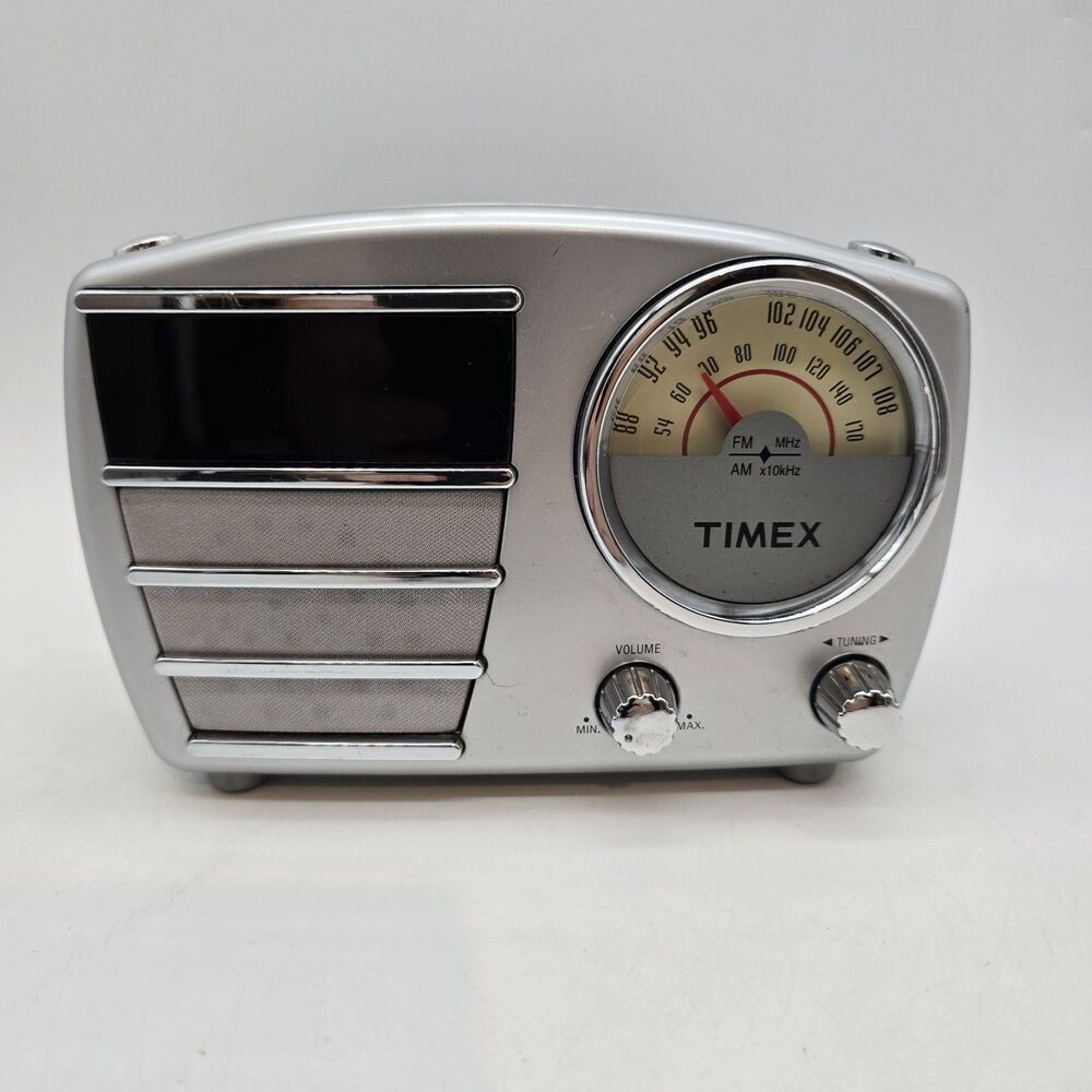 1960's Retro Style TIMEX Alarm Clock & AM/FM Radio MODEL T247S Fully Tested!!1